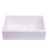LS-GCF78 Single Bowl Farmhouse Apron Front Granite Composite Sink White