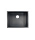 LS-H48 Black Handmade Undermount Single Bowl Stainless Steel Sink