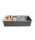 LS-H4019S Single Bowl Zero Radius Kitchen Sink