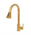 LS-K320202 Pull Down Kitchen Faucet in Brushed Gold