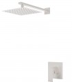 LS-S348208 Shower System with 8 in Square Rainfall Shower Head in Brushed Nickel