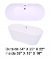 LS-BT502S Freestanding Bathtub