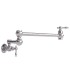 LS-K470201 Folding Double Jointed Swing Arm Sink Faucet in Brushed Nickel