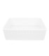 LS-FC1F Single Bowl Farmhouse Fireclay Sink White