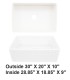 LS-FC1F Single Bowl Farmhouse Fireclay Sink White