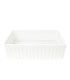 LS-FC9F Single Bowl Farmhouse Fireclay Sink White