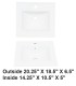 LS-C62 Vanity Top Ceramic Sink White