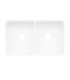 LS-FC12F Double Bowl Farmhouse Fireclay Sink White