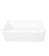 LS-FC4F Single Bowl Farmhouse Fireclay Sink White