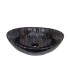LS-S2 Above Counter Vessel Ceramic Sink Black Color Stripes