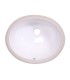 LS-C1S Undermount Oval Ceramic Sink White