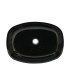 LS-GL9 Above Counter Tempered Black Glass Sink