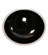 LS-C3S Undermount Oval Ceramic Sink Black