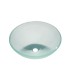 LS-GL16 Above Counter Tempered Clear Glass in Matt Vessel Sink