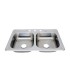 LS-D88-6 Drop-in Double Bowl 50/50 Stainless Steel Sink