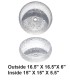 LS-GL4 Above Counter Crystal Glass Vessel Sink
