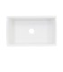 LS-FC13F Single Bowl Undermount Fireclay Sink White