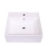 LS-C10 Above Counter Ceramic Sink White