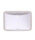 LS-C6 Undermount Rectangular Ceramic Sink White