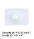 LS-C64 Drop-in Ceramic Sink White