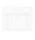 LS-C66 Pedestal Rectangular Ceramic Sink White