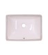 LS-C7S Undermount Rectangular Ceramic Sink Bisque