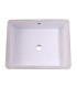 LS-C12 Undermount Rectangular Ceramic Sink White