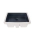 LS-C16MB Undermount Rectangular Ceramic Sink Matt Black