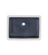 LS-C16MB Undermount Rectangular Ceramic Sink Matt Black