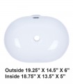 LS-C67 Above Counter Ceramic Sink