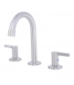 LS-BA21044 Widespread Bathroom Faucet with Pop-up Drain in Brushed Nickel