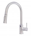 LS-K435002-T Pull Down Kitchen Faucet in Brushed Nickel with Touch Activation in Brushed Nickel