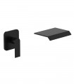 LS-BA61016 Wallmount Bathroom Faucet in Matte Black