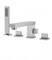 LS-SA14003 Bathroom Deck Mount Faucet in Brushed Nickel