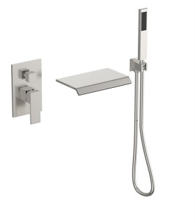 LS-SA002 Bathroom Wallmount Faucet in Brushed Nickel