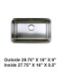 LS-78 Undermount Single Bowl Stainless Steel Sink