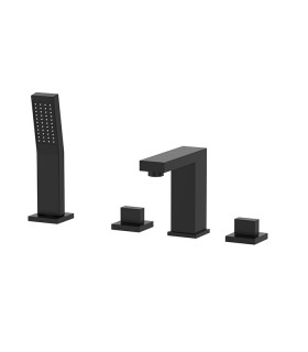 LS-SA14002 Bathroom Deck Mount Faucet in Matte Black