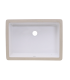 LS-C16 Undermount Rectangular Ceramic Sink White