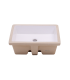 LS-C16 Undermount Rectangular Ceramic Sink White