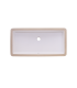 LS-C17 Undermount Rectangular Ceramic Sink White
