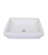 LS-C24 Above Counter Ceramic Sink White