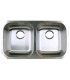 LS-88 Undermount Double Bowl 50/50 Stainless Steel Sink