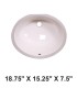 LS-C1815 Undermount Oval Ceramic Sink Bisque