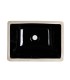 LS-C6S Undermount Rectangular Ceramic Sink Black