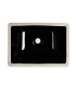 LS-C6S Undermount Rectangular Ceramic Sink Black