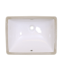 LS-C6M Undermount Rectangular Ceramic Sink White