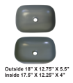 LS-C30 Vessel Ceramic Sink Matt Gray