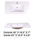 LS-E90 Vanity Top Sink White