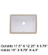 LS-C15 Undermount Rectangular Ceramic Sink White